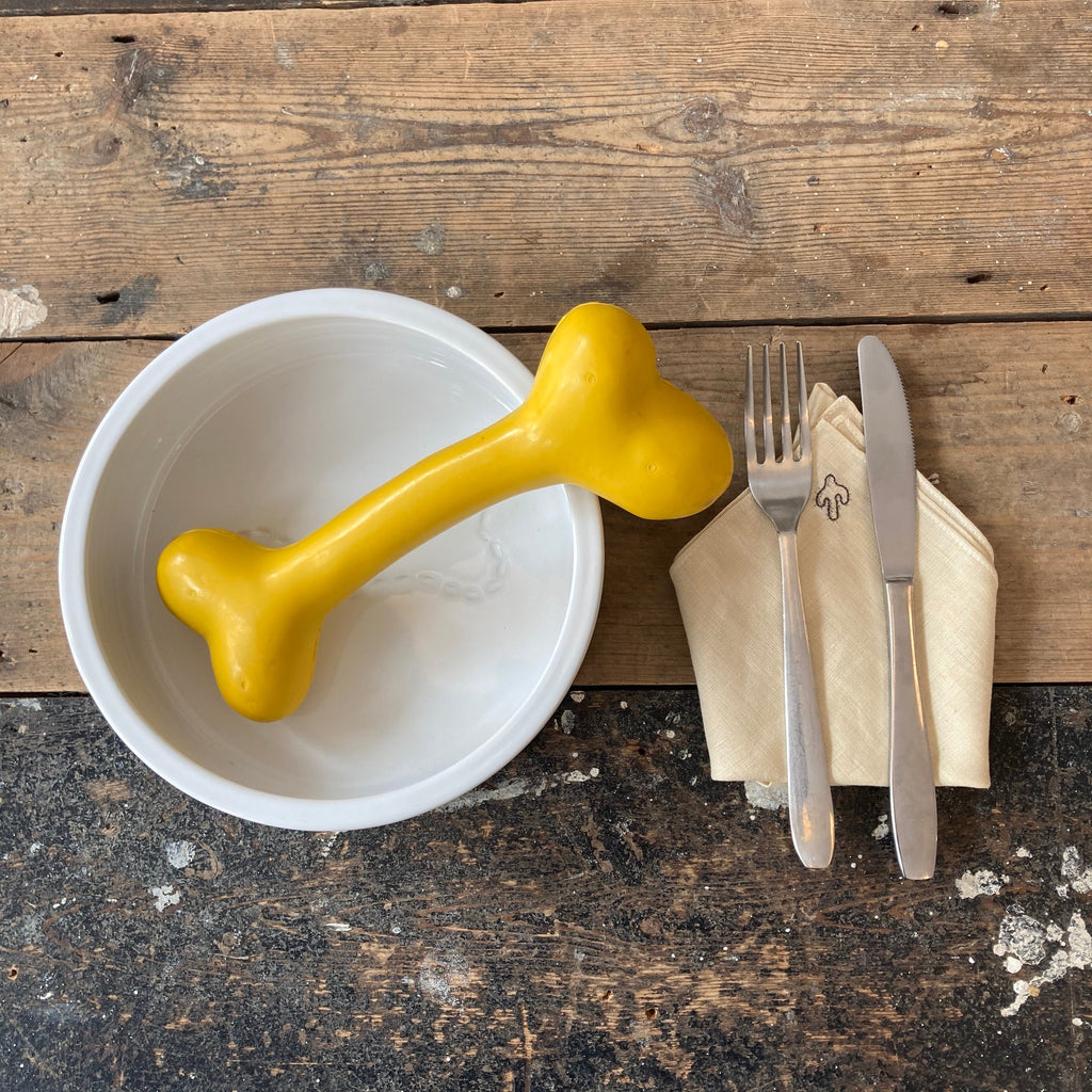 Rubber Bone Dog Toy